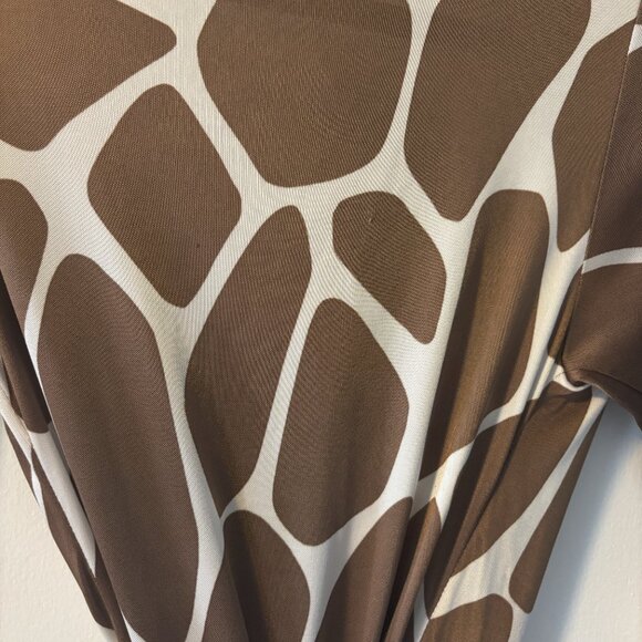 Moschino Cheap & Chic Giraffe Print Wrap Dress, Size Medium - Picture 4 of 5